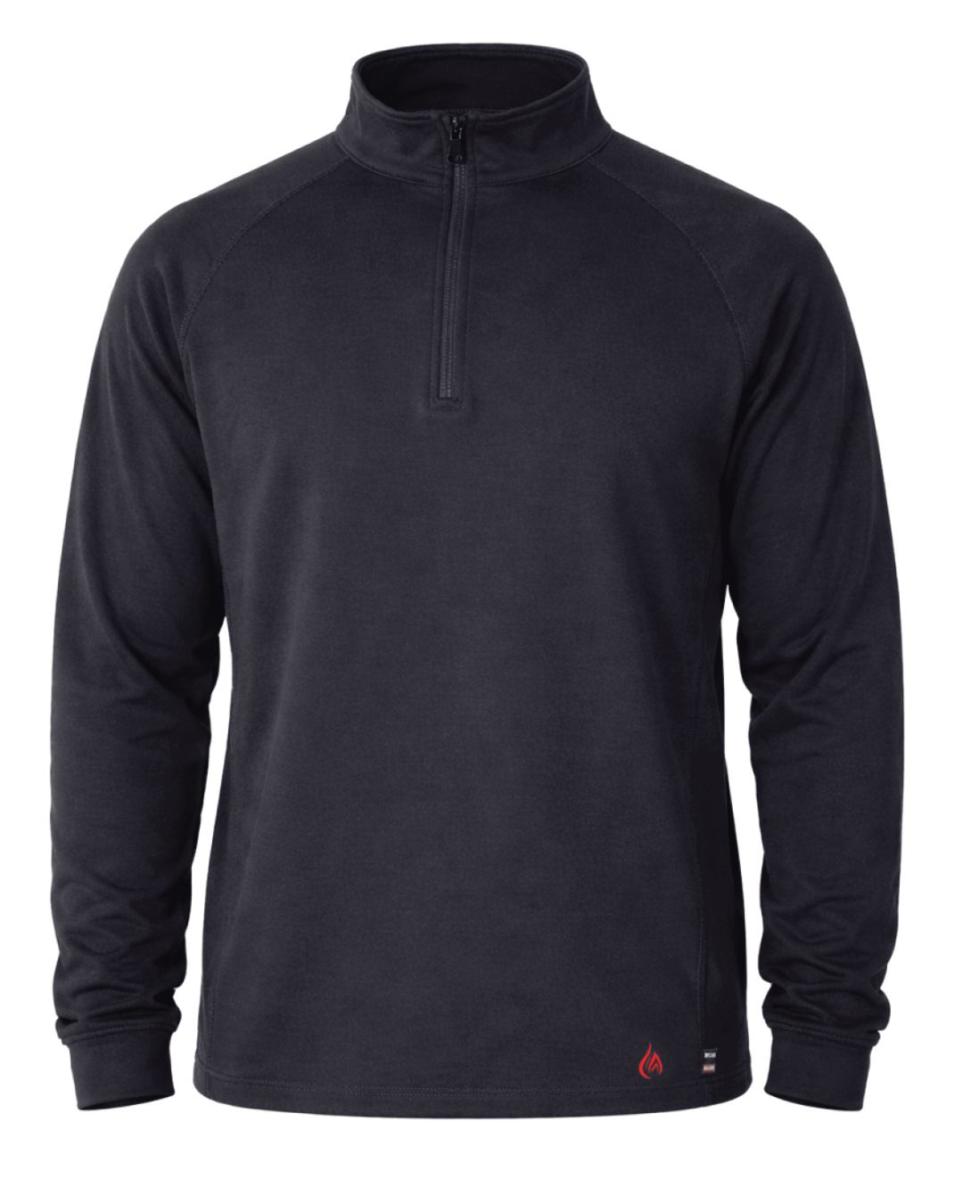 FORGE FR  MEN'S BLACK 1/4 ZIP TEE
