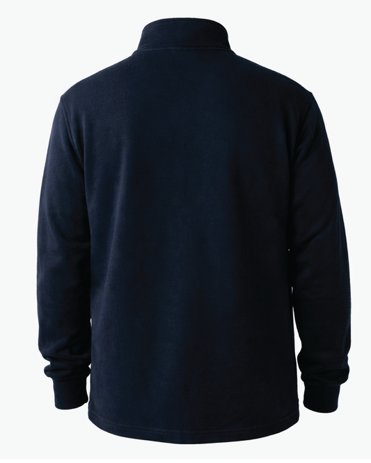 Forge Fr Men's Navy High Neck ¼ Zip Sweater