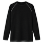 Forge Fr Men's Thermal Black T-Shirt With Contrast Stitching