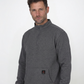 Forge Fr Men's Charcoal Grey High Neck ¼ Zip Sweater