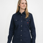 Forge Fr Women's Navy Long Sleeve Shirt
