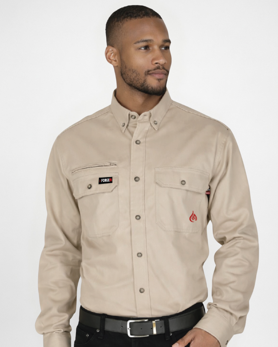 Forge Fr Men's Stone  Long Sleeve Shirt