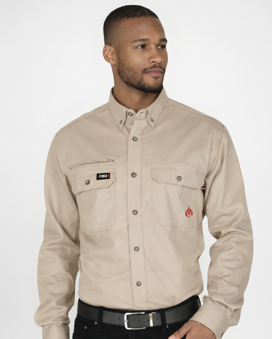 Forge Fr Men's Stone  Long Sleeve Shirt