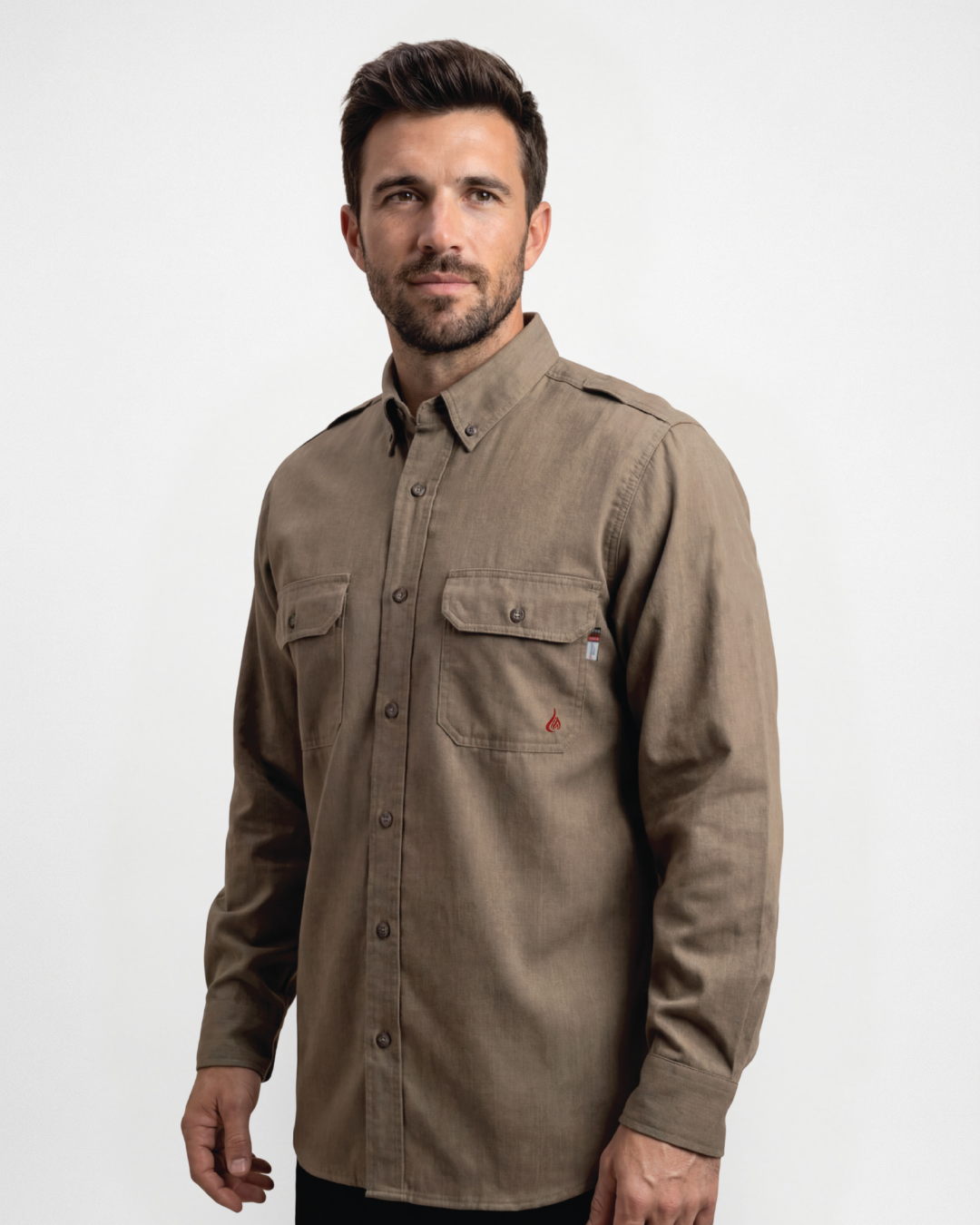 Forge FR MEN'S Heather Khaki WESTEX DH AIR SHIRT
