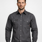 MEN'S FR Grey SNAP RIPSTOP SHIRT
