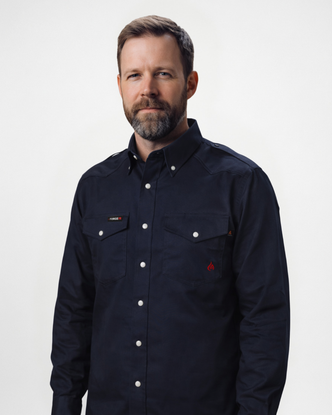 MEN'S FR Navy SNAP RIPSTOP SHIRT