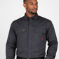 FORGE FR MEN'S GREY RIPSTOP VENT BUTTON SHIRT