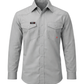 Forge Fr Men's Solid Light Grey Long Sleeve Shirt