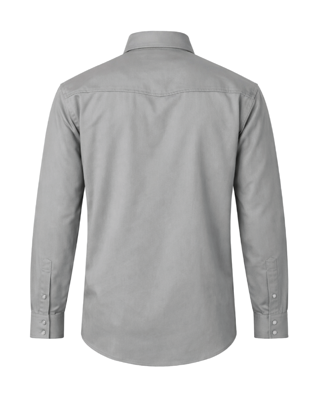 Forge Fr Men's Solid Light Grey Long Sleeve Shirt
