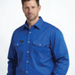 Forge Fr Men's Solid Royal Blue Long Sleeve Shirt