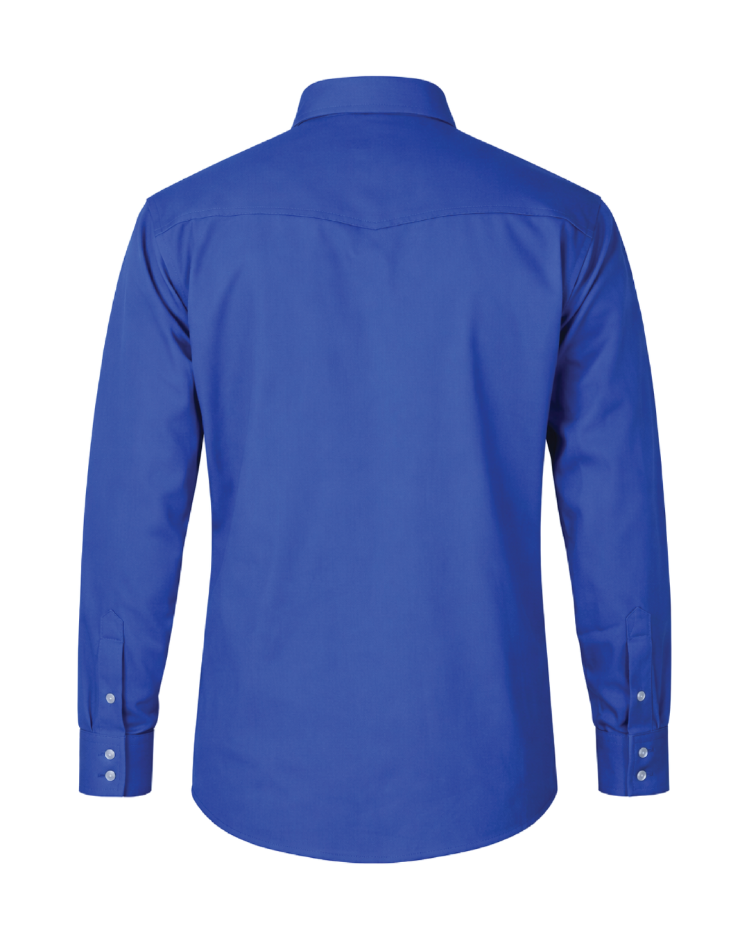 Forge Fr Men's Solid Royal Blue Long Sleeve Shirt