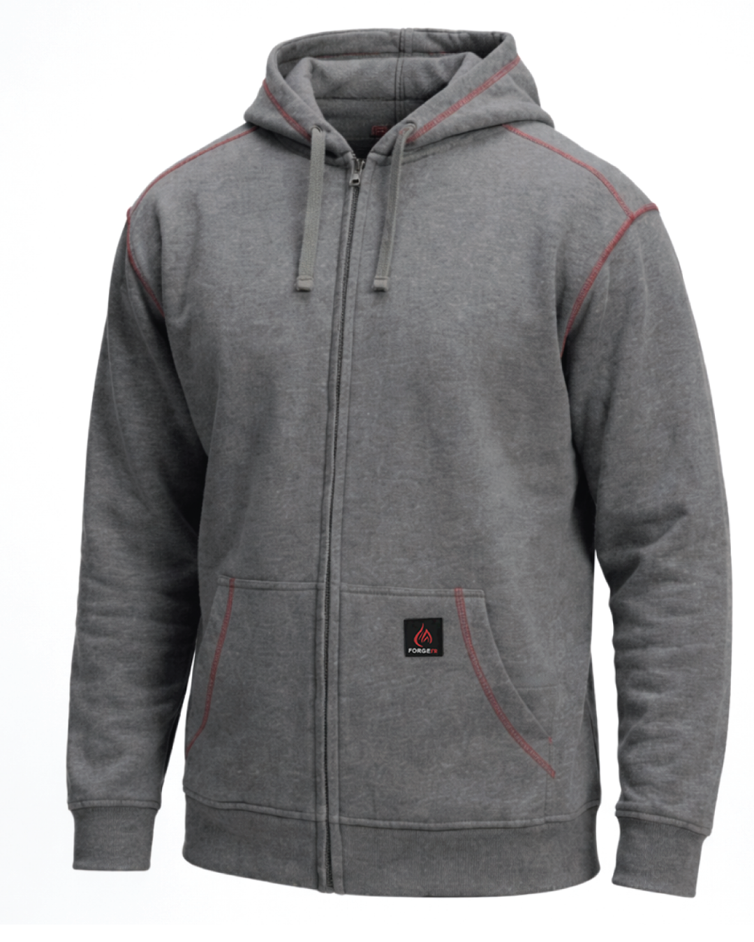 Forge Fr Men's Grey Hoodie With Zipper