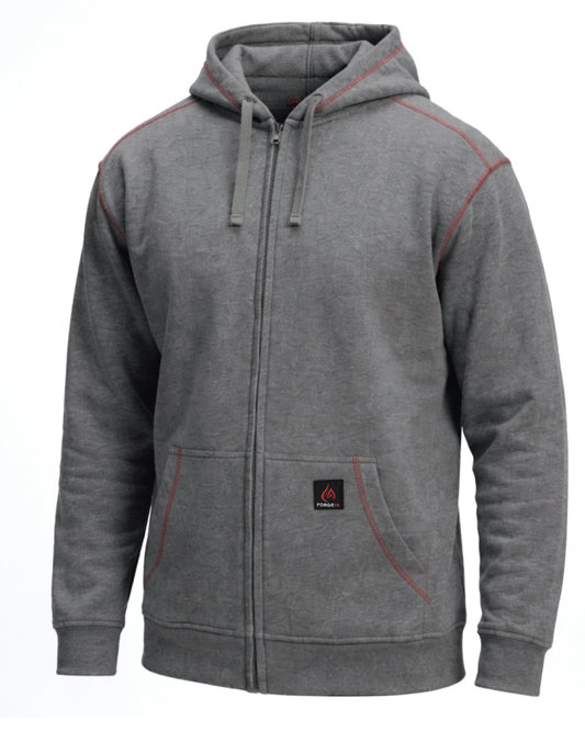 Forge Fr Men's Grey Hoodie With Zipper