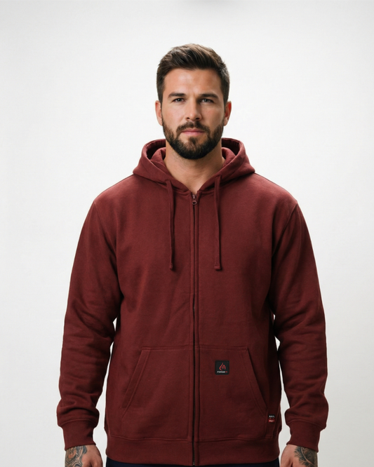 Forge Fr Men's Burgundy Sweatshirt With Hood