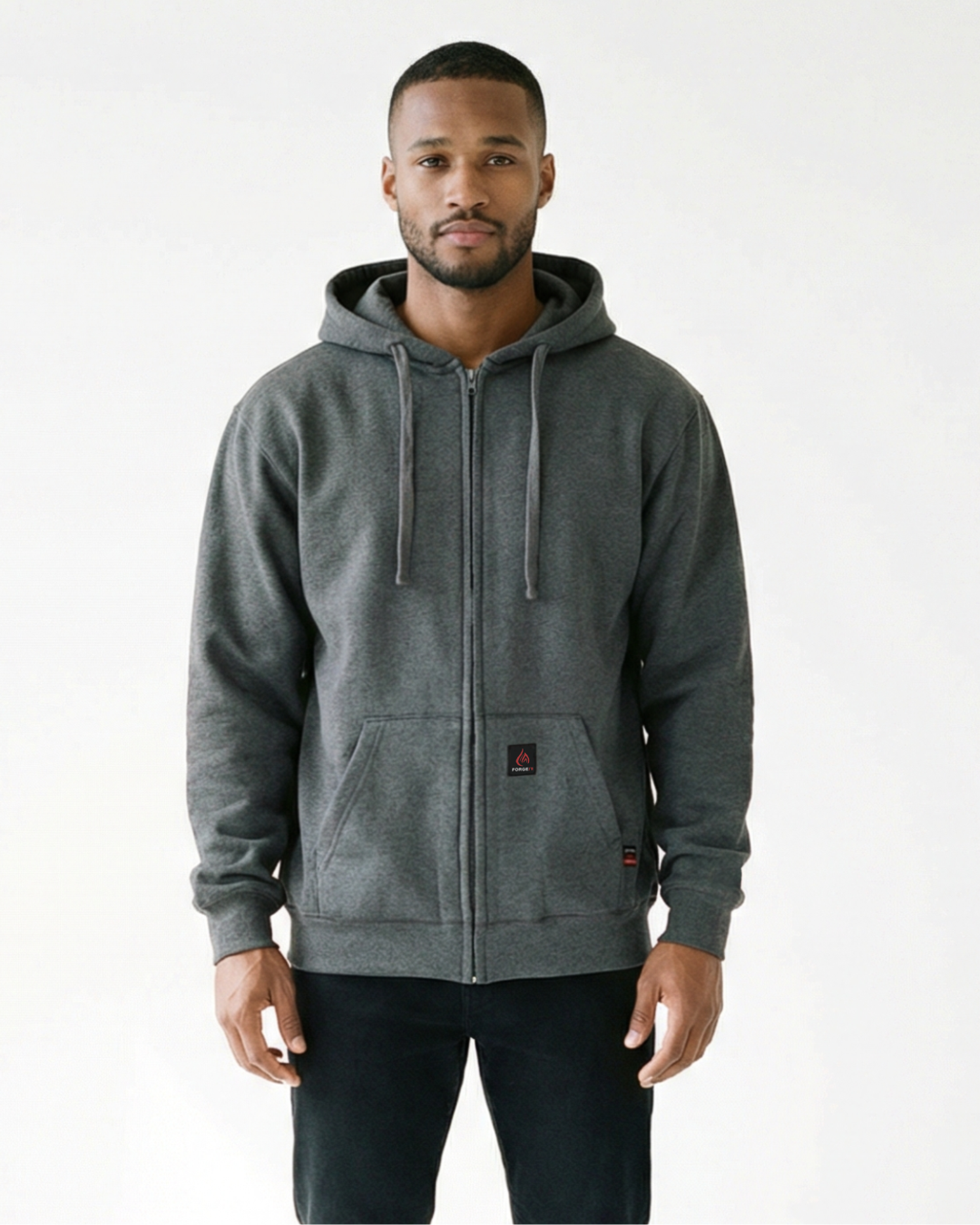 Forge Fr Men's Charcoal Grey Sweatshirt With Hood