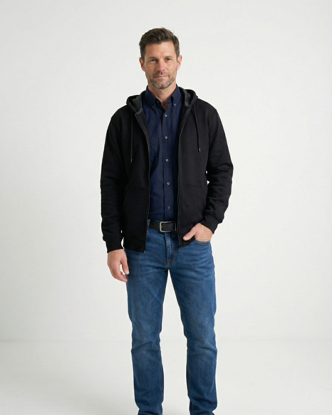 Forge Fr Men's Black Sweatshirt With Hood