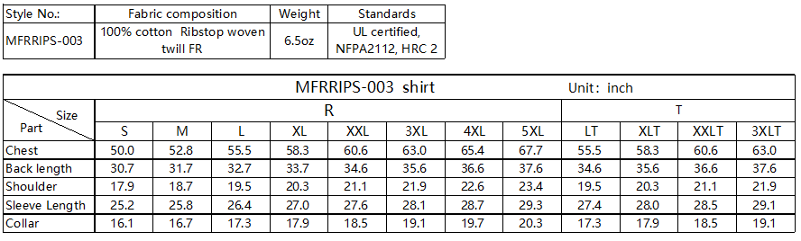 MEN'S FR Grey SNAP RIPSTOP SHIRT