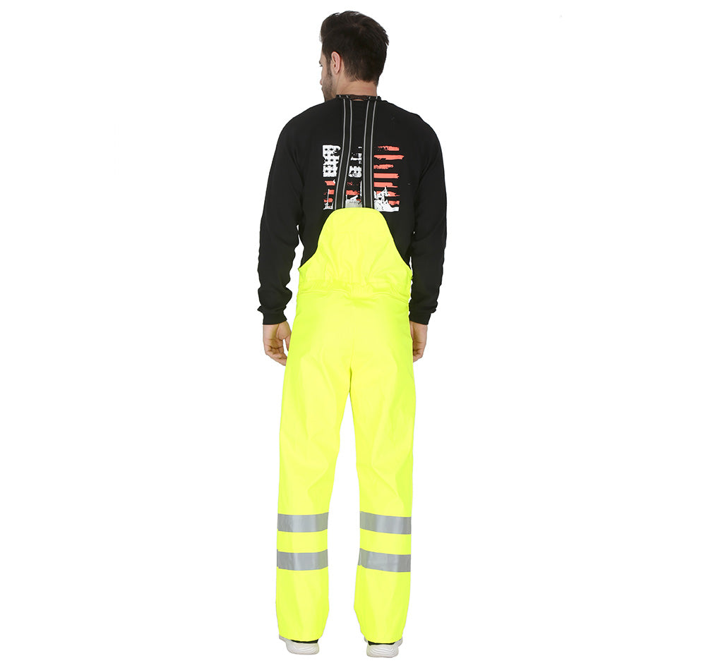 Forge Fr Men's Yellow Hi-Vis Rain Bib Overall – FORGE FR