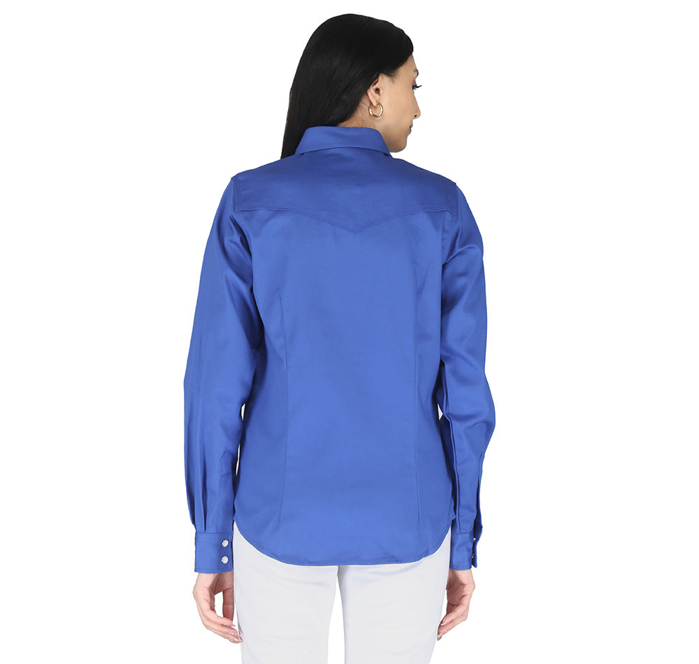Forge Fr Women's Royal Blue Long Sleeve Shirt