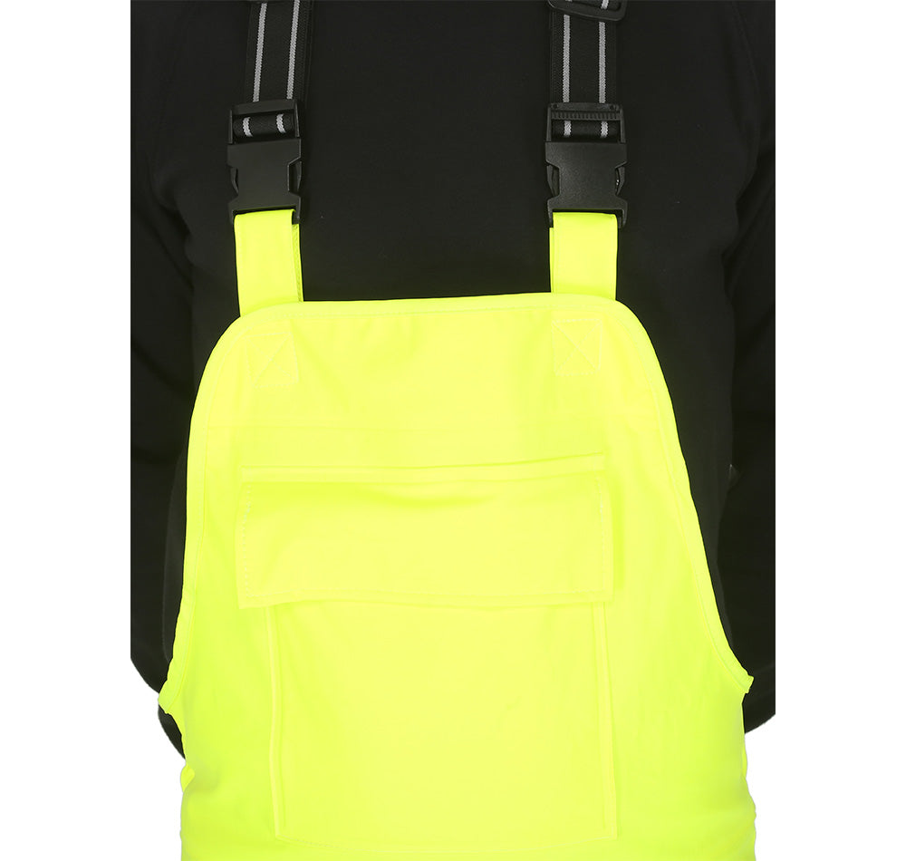 Forge Fr Men's Yellow Hi-Vis Rain Bib Overall