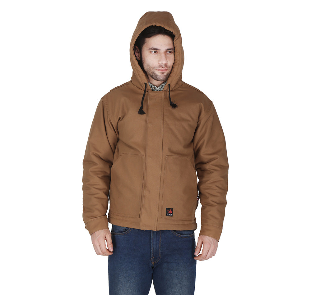 Men's insulated shop duck hooded jacket