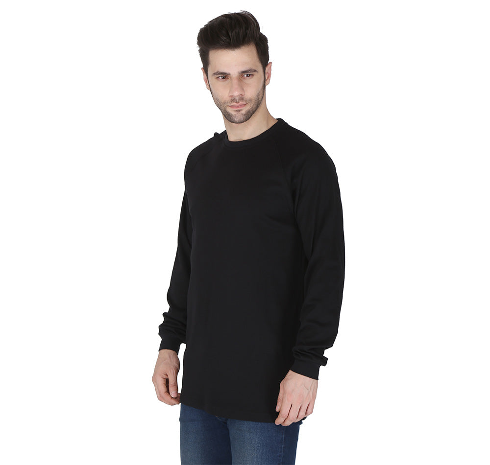 Forge Fr Men's Flag Print Black Long Sleeve T-shirt