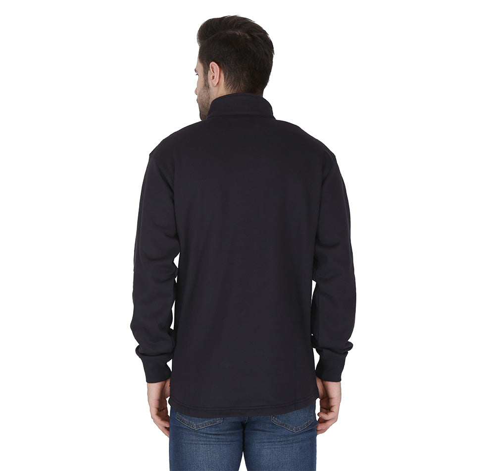 Forge Fr Men's Navy High Neck ¼ Zip Sweater