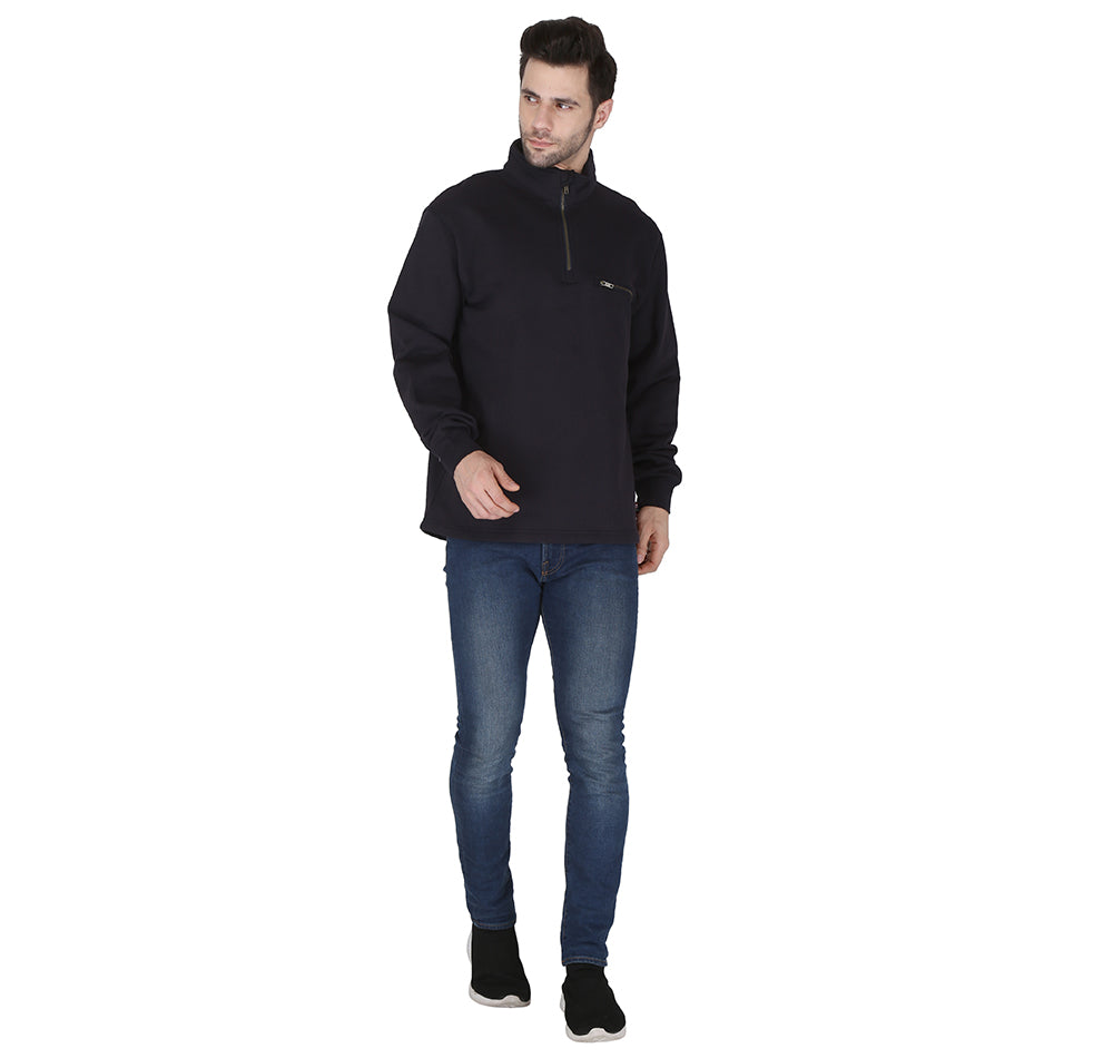 High neck best sale zipper sweater