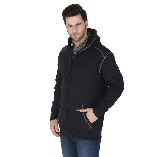 Forge Fr Men's Navy Hoodie With Zipper