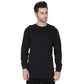 Forge Fr Men's Ripped Framework Black Long Sleeve T-shirt