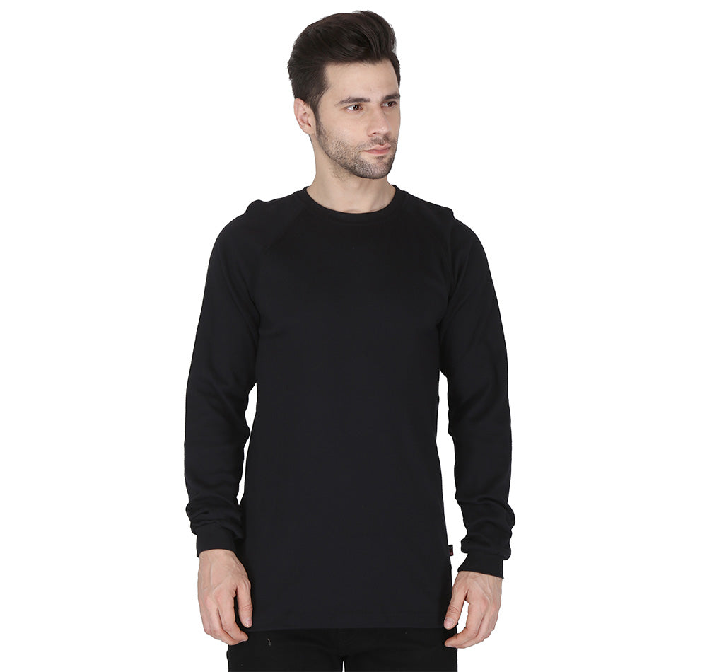 Forge Fr Men's Ripped Framework Black Long Sleeve T-shirt
