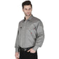 Forge Fr Men's Solid Light Grey Long Sleeve Shirt