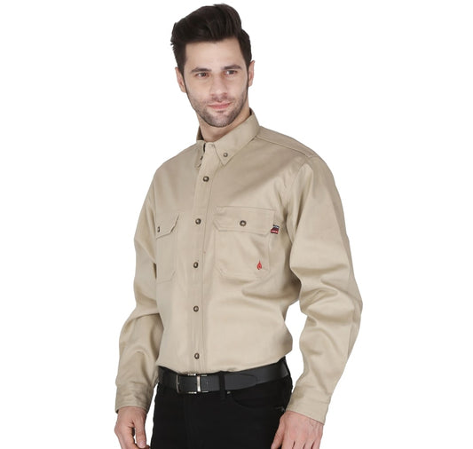 Forge Fr Men's Stone Button Long Sleeve Shirt