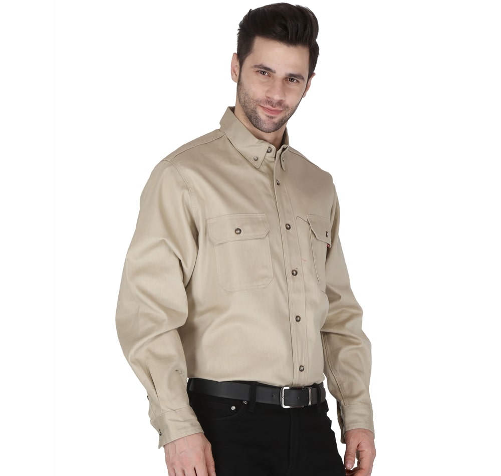 Forge Fr Men's Stone Button Long Sleeve Shirt